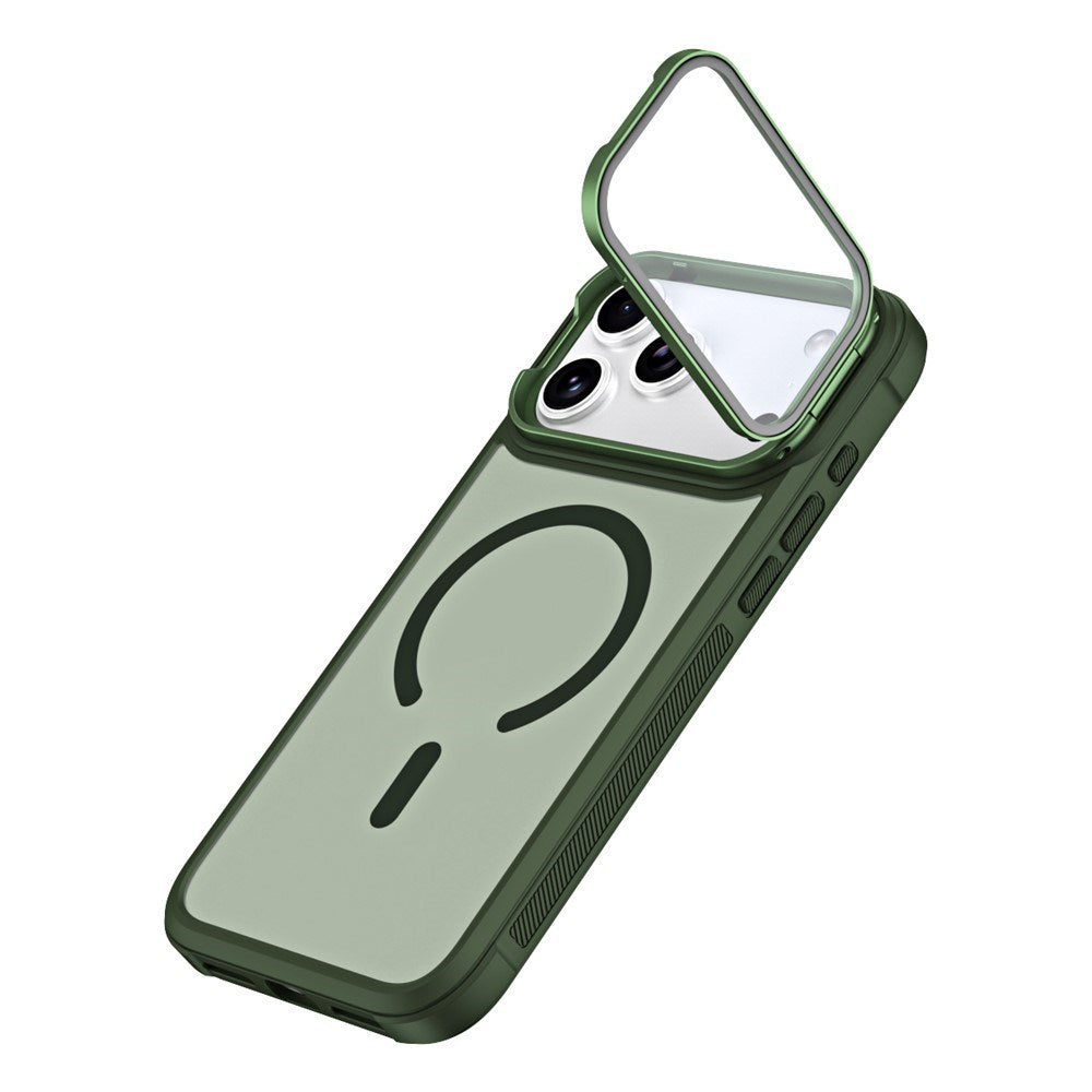 iPhone 18 Pro / 17 Pro EIDERWOOD Hybrid Plastic Case with Camera Case & Stand Function - MagSafe Compatible - Green