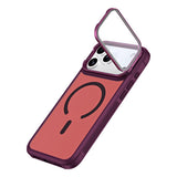 iPhone 18 Pro / 17 Pro EIDERWOOD Hybrid Plastic Case with Camera Case & Stand Function - MagSafe Compatible - Red