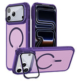 iPhone 18 Pro / 17 Pro EIDERWOOD Hybrid Plastic Case with Camera Case & Stand Function - MagSafe Compatible - Purple