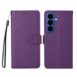 Samsung Galaxy S26 / S26 Pro EIDERWOOD Faux Leather Flip Case with Strap - Purple