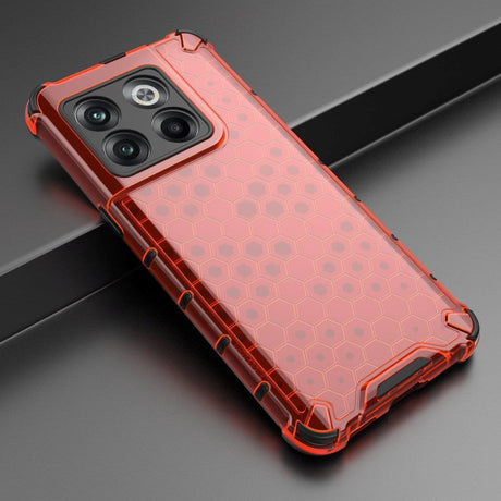 OnePlus 10T Hybrid Case - Honeycomb Red