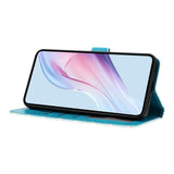 EIDERWOOD iPhone 17 Faux Leather Flip Case w. Polka Design - Blue