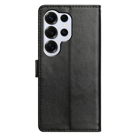 Samsung Galaxy S26 Ultra EIDERWOOD Leather Case with Strap & Card Holder - Black