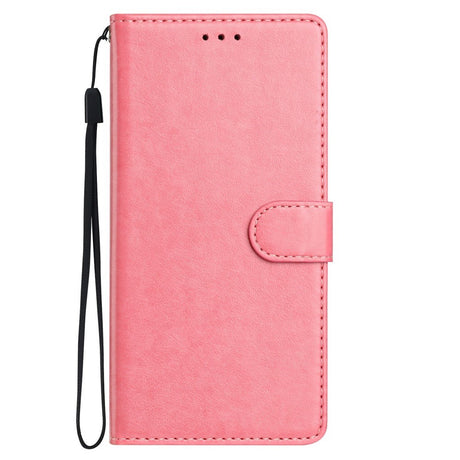 Samsung Galaxy S26 Ultra EIDERWOOD Leather Case with Strap & Card Holder - Rose Gold