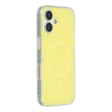 EIDERWOOD iPhone 17 Hybrid Case with Polka Design - MagSafe Compatible - Transparent / Yellow