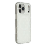 EIDERWOOD iPhone 17 Pro Hybrid Case with Polka Design - MagSafe Compatible - Transparent / White