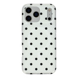 EIDERWOOD iPhone 17 Pro Hybrid Case with Polka Design - MagSafe Compatible - Transparent / Black