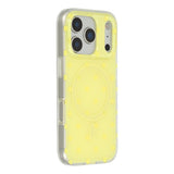 EIDERWOOD iPhone 17 Pro Hybrid Case with Polka Design - MagSafe Compatible - Transparent / Yellow