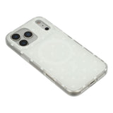 EIDERWOOD iPhone 17 Pro Max Hybrid Case with Polka Design - MagSafe Compatible - Transparent / White