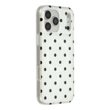 EIDERWOOD iPhone 17 Pro Max Hybrid Case with Polka Design - MagSafe Compatible - Transparent / Black