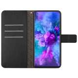 Honor Magic8 Lite EIDERWOOD Faux Leather Flip Case with Strap – Black