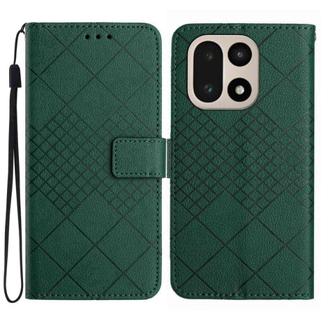 EIDERWOOD OnePlus 15 Faux Leather Flip Case with Imprint - Green