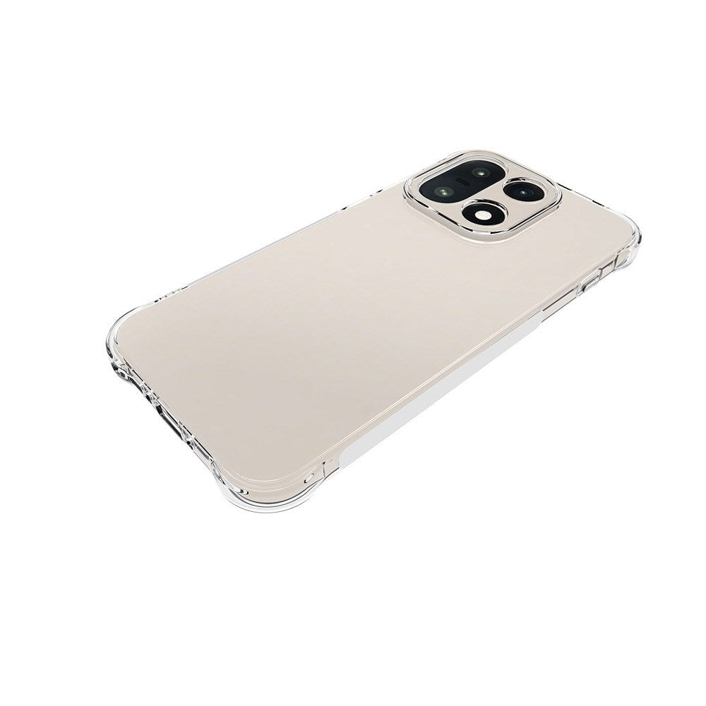 OnePlus 15 Plastic Case with Shock Absorbing Corners & Side Grip - Transparent