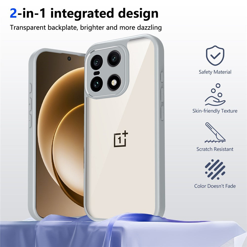 EIDERWOOD OnePlus 15 Flexible Plastic Case - Transparent/Grey