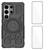 Samsung Galaxy S26 Ultra Tough Case with Kickstand - incl. 2 x Screen Protector - Black