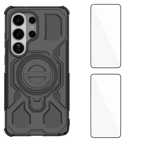 Samsung Galaxy S26 Ultra Tough Case with Kickstand - incl. 2 x Screen Protector - Black