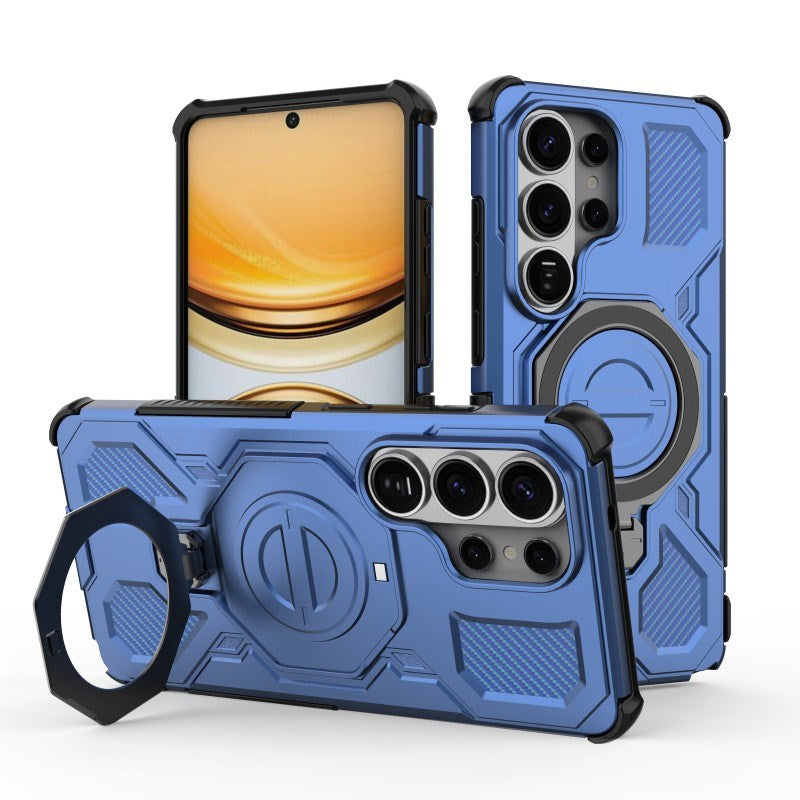 Samsung Galaxy S26 Ultra Tough Case with Kickstand - incl. 2 x Screen Protector - Blue