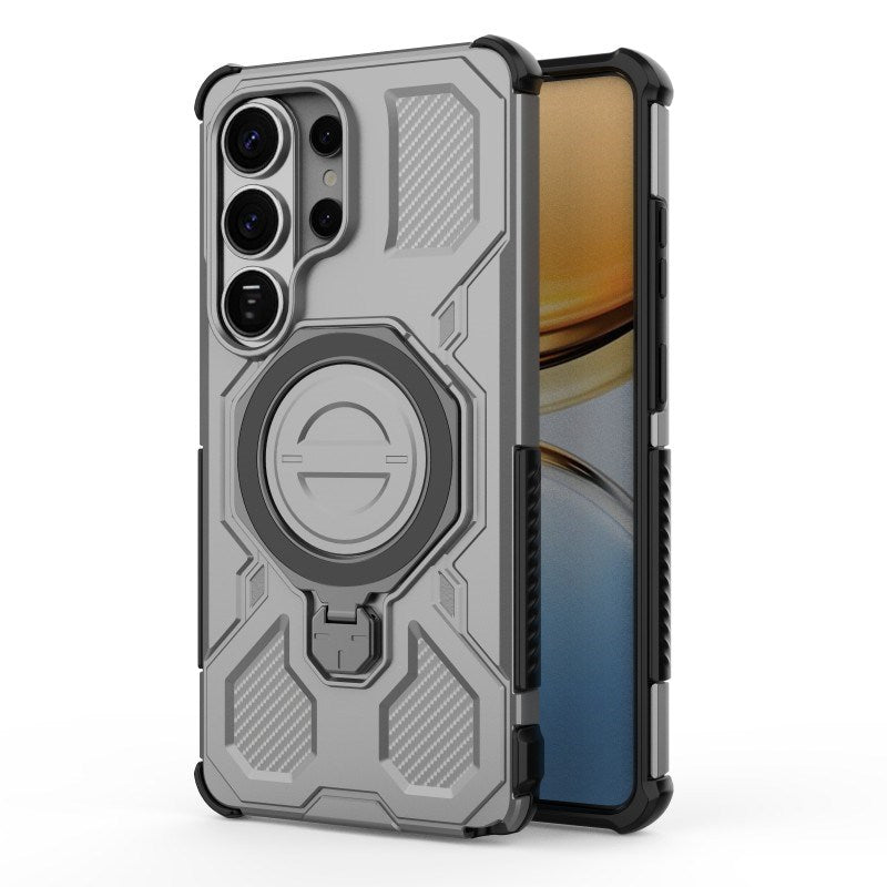 Samsung Galaxy S26 Ultra Tough Case with Kickstand - incl. 2 x Screen Protector - Grey