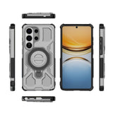 Samsung Galaxy S26 Ultra Tough Case with Kickstand - incl. 2 x Screen Protector - Grey