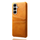 Samsung Galaxy S26 / S26 Pro EIDERWOOD Faux Leather Case with Card Holder - Orange