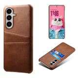 Samsung Galaxy S26 / S26 Pro EIDERWOOD Faux Leather Case with Card Holder - Brown