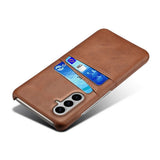 Samsung Galaxy S26 / S26 Pro EIDERWOOD Faux Leather Case with Card Holder - Brown