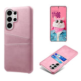 Samsung Galaxy S26 Ultra EIDERWOOD Faux Leather Case with Card Holder - Pink