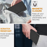 Honor Magic8 Lite EIDERWOOD Faux Leather Flip Case with Wallet - Black