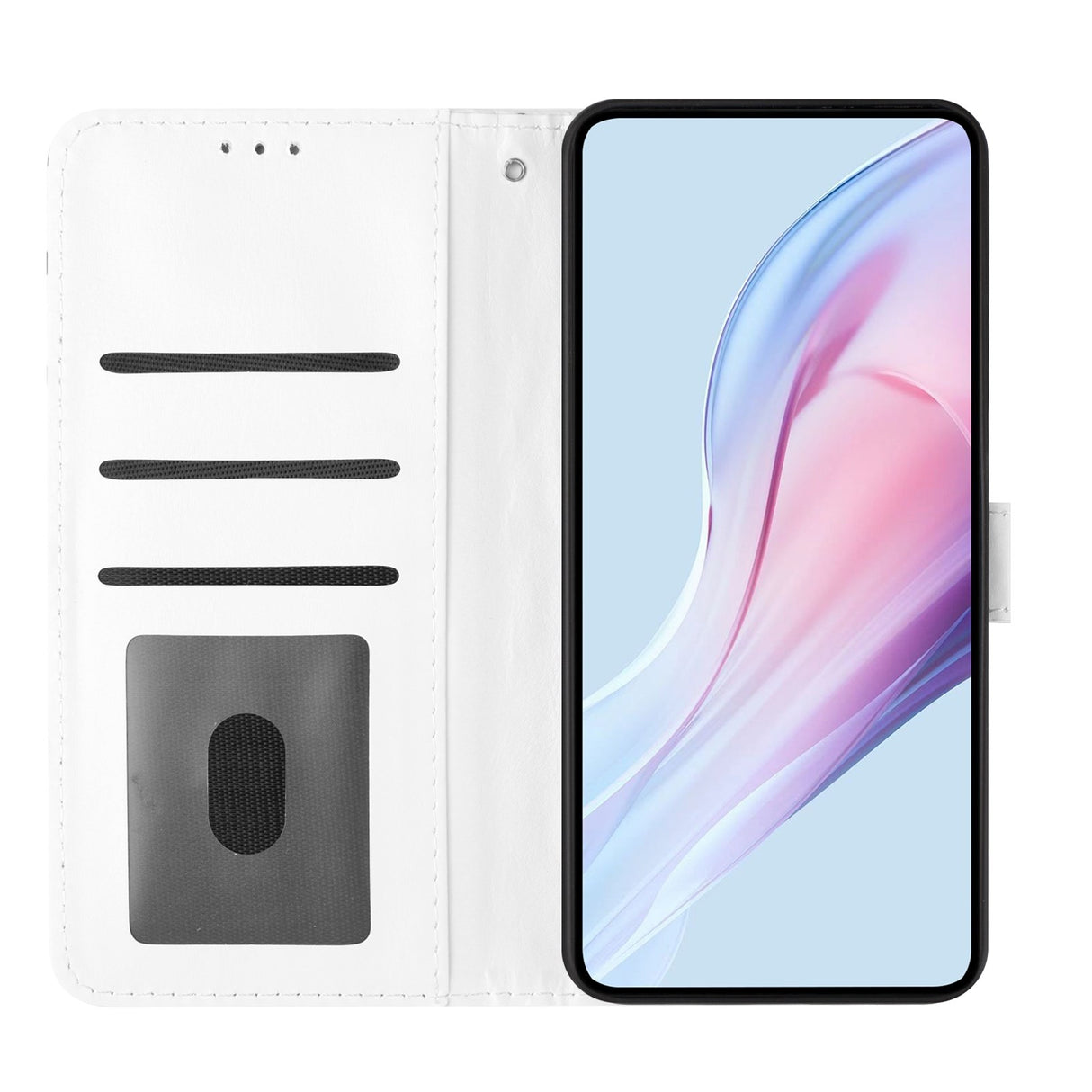 EIDERWOOD Xiaomi 17 Pro Max Faux Leather Flip Case w. Polka Design - White