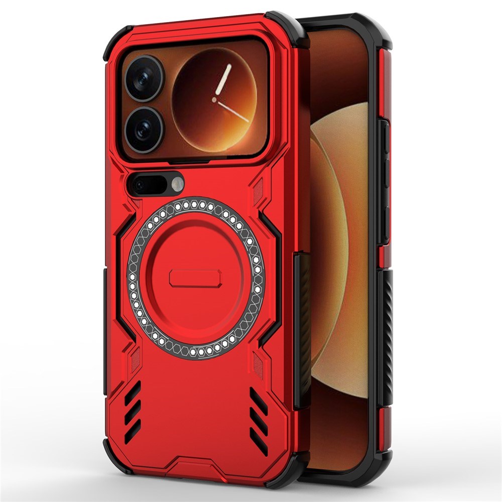 Xiaomi 17 Pro EIDERWOOD Tough Hybrid Case w. Heat Dissipation - Red