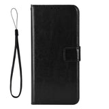 Honor Magic8 Pro EIDERWOOD Faux Leather Flip Case with Strap – Black