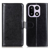 OnePlus 15 EIDERWOOD Leather Flip Case w. Card Holder - Black