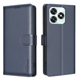 Honor X5c / X5c Plus BINFEN Faux Leather Flip Case with RFID Blocking - Blue