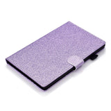 iPad 10.9" (2024/2022) Glitter Case w. Flip Stand & Card Holder - Purple