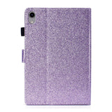 iPad 10.9" (2024/2022) Glitter Case w. Flip Stand & Card Holder - Purple