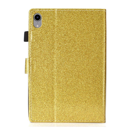 iPad 10.9" (2022) Glitter Case w. Flip Stand & Card Holder - Gold