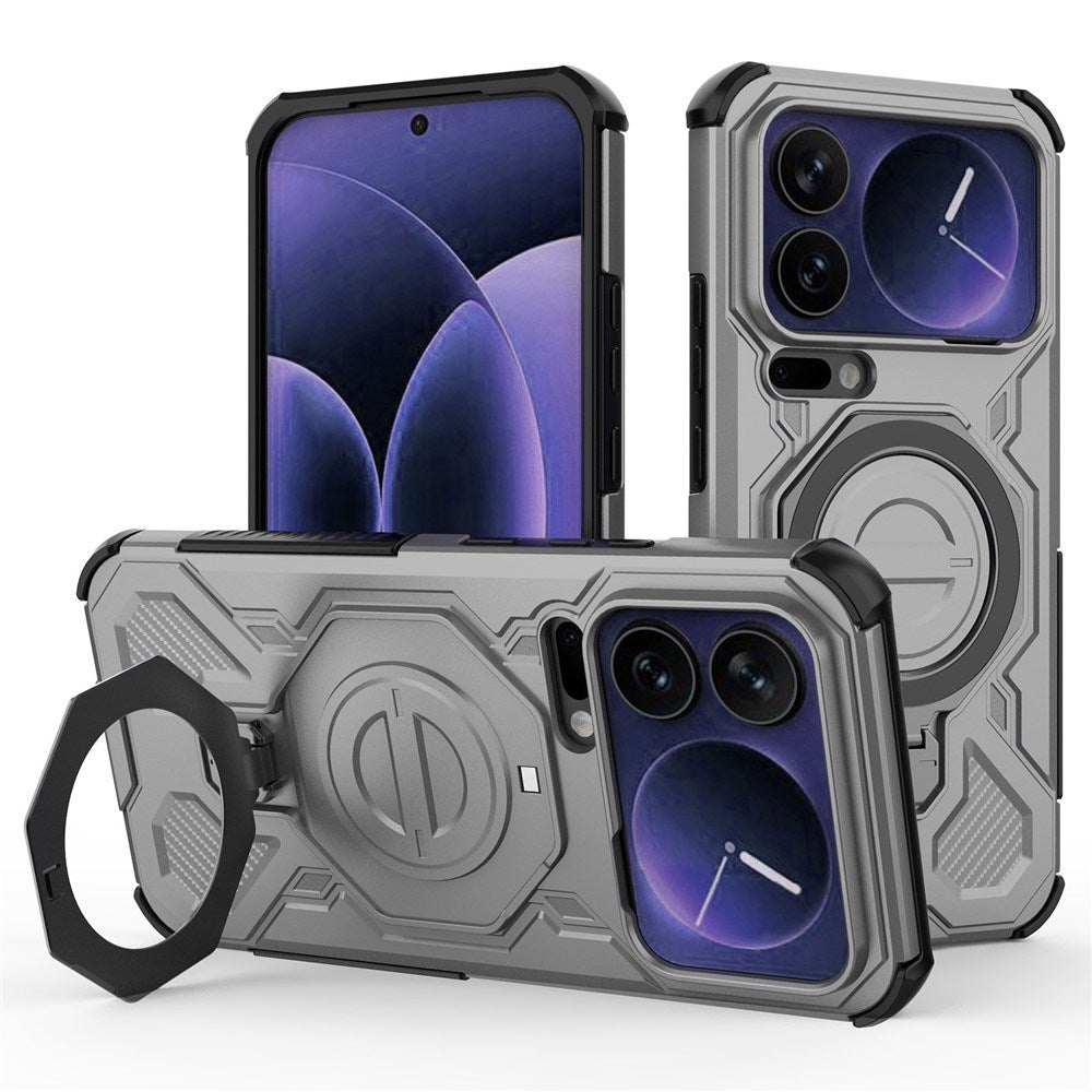 Xiaomi 17 Pro Max EIDERWOOD Tough Case with Magnetic Kickstand - Grey