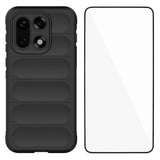 EIDERWOOD OnePlus 15 Tough Case + Tempered Glass Screen Protector - Black