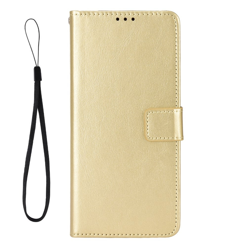 Motorola Edge 70 EIDERWOOD Leather Case with Strap & Card Holder - Gold