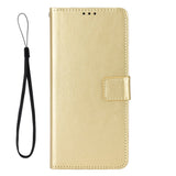 Motorola Edge 70 EIDERWOOD Leather Case with Strap & Card Holder - Gold