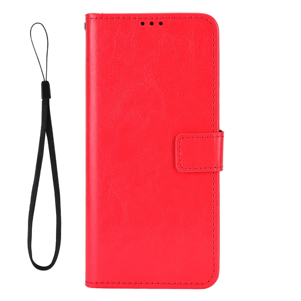 Motorola Edge 70 EIDERWOOD Leather Case with Strap & Card Holder - Red