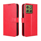 Motorola Edge 70 EIDERWOOD Leather Case with Strap & Card Holder - Red