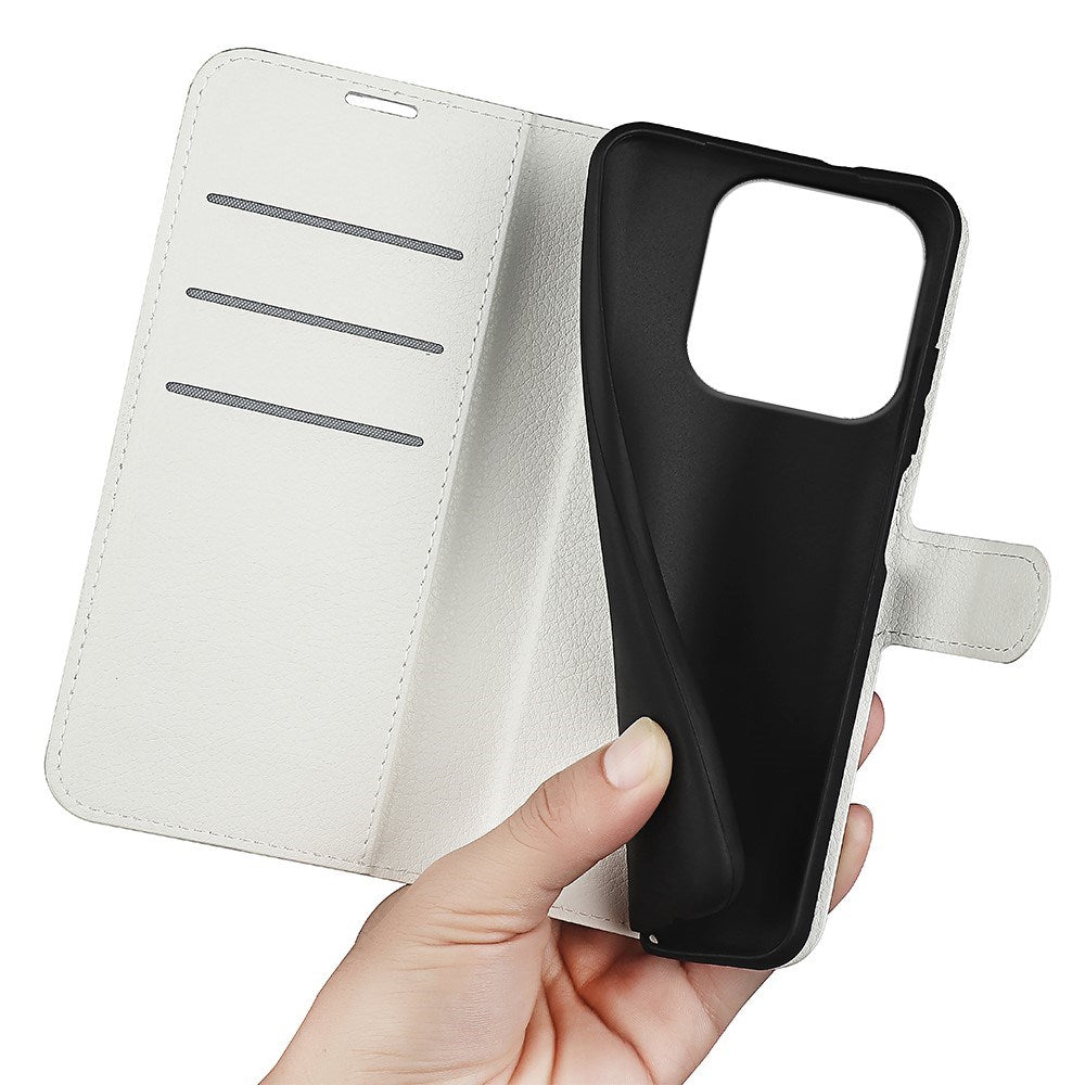 Xiaomi 17 EIDERWOOD Litchi Texture Leather Flip Case w. Wallet - White