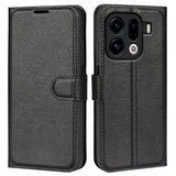 EIDERWOOD Oppo Find X9 Pro Faux Leather Flip Case with Cardholder & Stand Function - Black