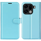 EIDERWOOD Oppo Find X9 Pro Faux Leather Flip Case with Cardholder & Stand Function - Blue