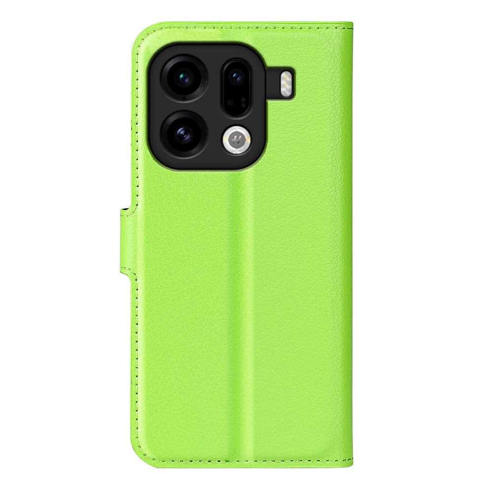 EIDERWOOD Oppo Find X9 Pro Faux Leather Flip Case with Cardholder & Stand Function - Green
