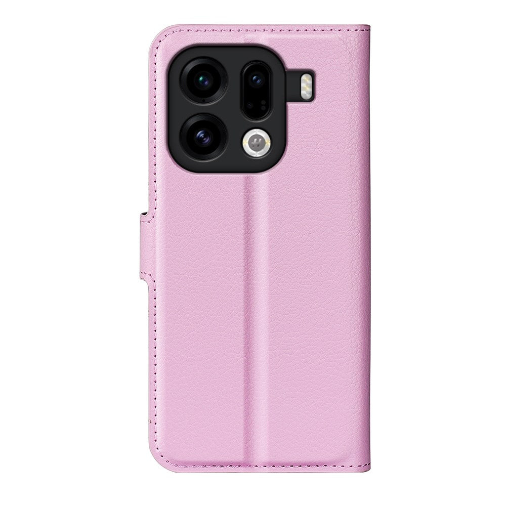 EIDERWOOD Oppo Find X9 Pro Faux Leather Flip Case with Cardholder & Stand Function - Pink