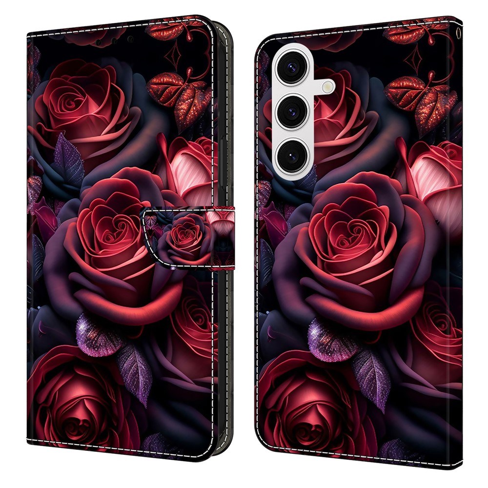 Samsung Galaxy S26 / S26 Pro EIDERWOOD Faux Leather Flip Case with Print - Roses