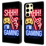 Samsung Galaxy S26 Ultra EIDERWOOD Faux Leather Flip Case with Print - Neon