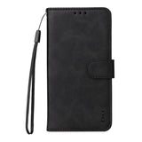 OnePlus 15R ENKAY 2-in-1 Faux Leather Flip Case with Screen Protector Glass - Black